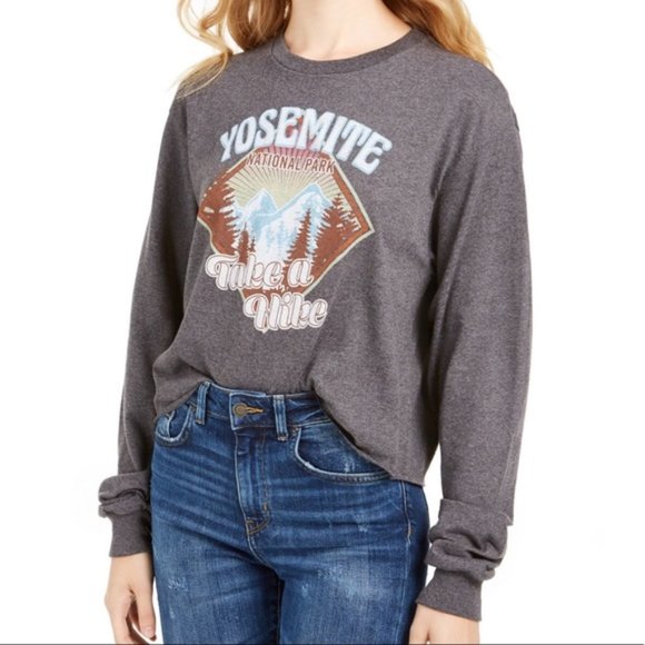 Love Tribe Tops - Love Tribe Yosemite Take A Hike Graphic Shirt